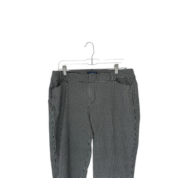Old Navy Plus Black White Gingham Office Career Work Pixie Ankle Pants Size 16 - Picture 3 of 11